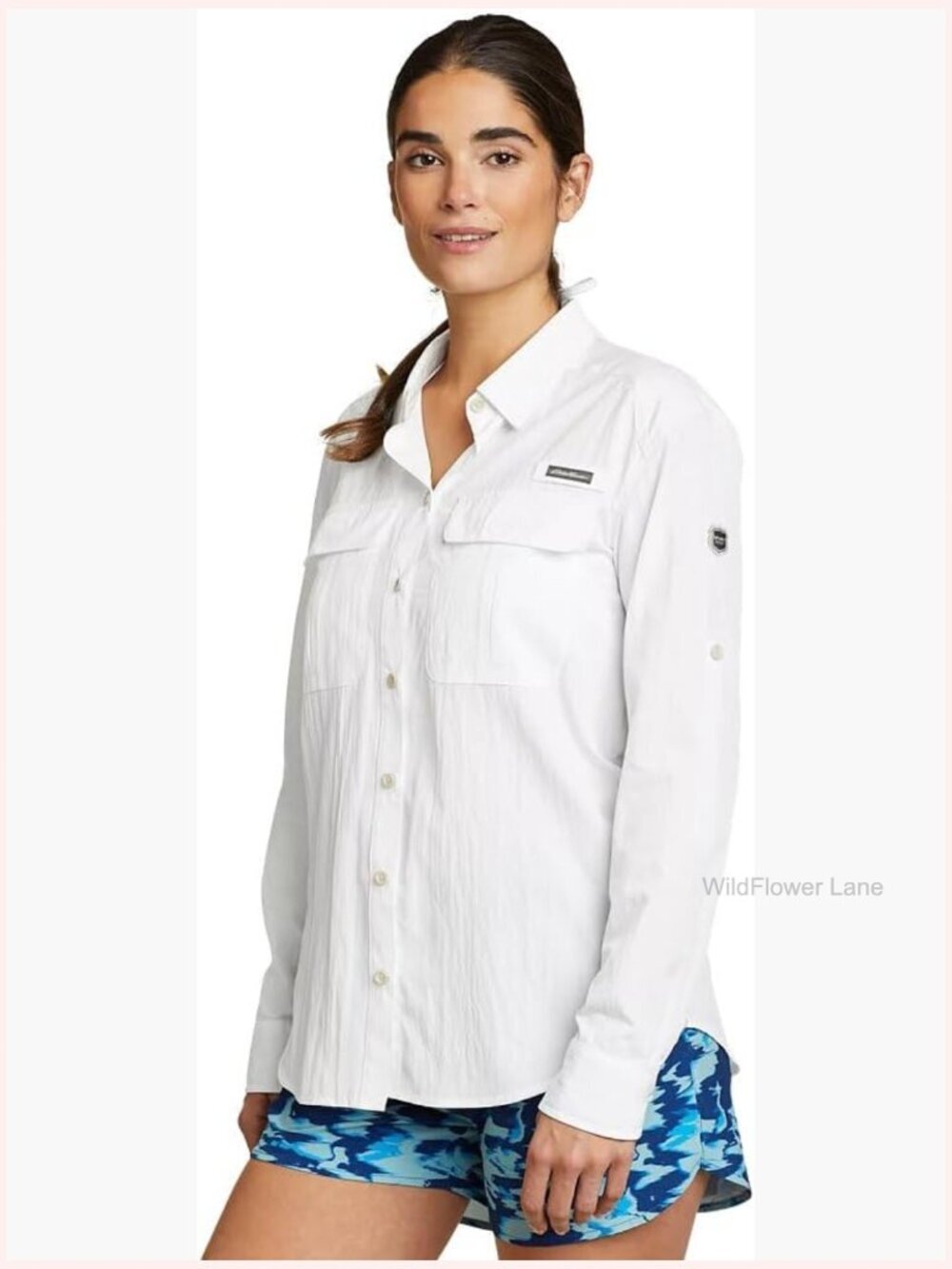Active Button-Down Shirt with Sun Protection & Moisture Wicking